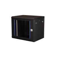 Datarex DR-632001 Шкаф 19 телекоммуникационный настенный, 9U 501x600x450 мм, дверь стекло, черный