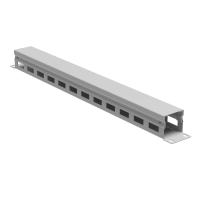 ДКС R5CP1941HE Организатор кабельный с крыш/отв 19" 1U, 40 мм RAL7035