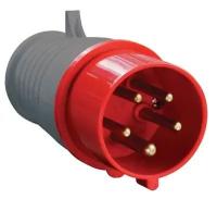 IEK PSR02-016-5 Вилка кабельная 16А 3Р+N+E IР44 переносная 380В 015