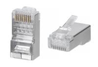 Cabeus 8P8C-SH-C6 Коннектор RJ-45 под витую пару, категория 6/7, экранированный, для многожильного кабеля, для проводников с толщиной по изоляции до 1,05 мм