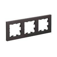 Systeme Electric ATN001403 AtlasDesign 3-постовая рамка, универсальная, базальт
