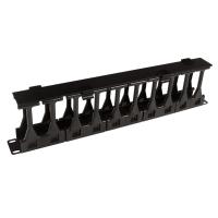 Cabeus JB08-1U-150-PL-BK Кабельный органайзер горизонтальный 19" 1U, пластиковые пальцы и крышка, цвет черный (RAL9004) Cabeus JB08-1U-150-PL-BK Кабельный органайзер горизонтальный 19" 1U, пластиковые пальцы и крышка, цвет черный (RAL9004)