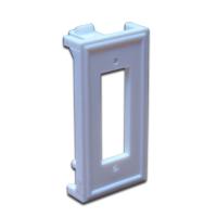 LANMASTER LAN-SIP-2SC-WH Вставка 22.5х45 под дуплексный оптический адаптер, белая