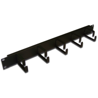 TWT TWT-ORG2U-5V Органайзер 19", металлический, 5 колец, 2U, цвет черный