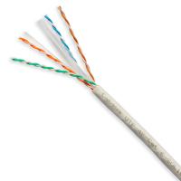 Cabeus UTP-4P-Cat.6-SOLID-GY-50 Кабель витая пара UTP (U/UTP), категория 6, 4 пары (23 AWG), одножильный, PVC нг(А)-LS, серый (50 м)
