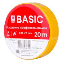 EKF plc-iz-a-y Изолента 0,18х19мм (20м.) желтая