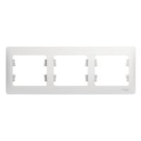 Systeme Electric GSL000103 Glossa Рамка горизонтальная 3 поста белая