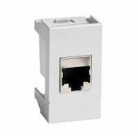 ДКС 45148 Розетка RJ-45 кат5E,экр,Viva,1 мод.,серая