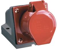 IEK PSR12-032-4 Розетка стац. ССИ-124 32А-6ч 380В 3P+PE IP44