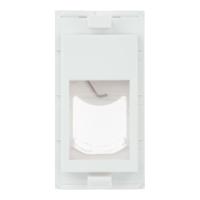 Datarex DR-5302 Адаптер Mosaic 22,5х45 мм со шторкой для модуля Keystone, 1 порт (модуль), белый