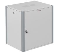 SYSMATRIX WP 6309.720 Шкаф телекоммуникационный настенный 19" 9U 600x350x450mm (ШхГхВ) дверь металл, с задней стенкой, IP20, нагрузка до 60кг, цвет серый (RAL 7035/RAL7000), в комплекте отвертка и крепеж, с возможностью установки на ножки (разобр.)