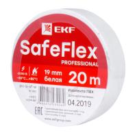 EKF plc-iz-sf-w Изолента ПВХ белая 19мм 20м серии SafeFlex
