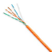 Cabeus UTP-4P-Cat.5e-SOLID-LSZH-25 Кабель витая пара UTP (U/UTP), категория 5e, 4 пары (24 AWG), одножильный, оранжевый, LSZH, нг(А)-HF, (25 м)