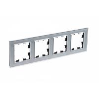 Systeme Electric ATN320304 AtlasDesign Nature Рамка 4 поста, органическое стекло, алюминий Systeme Electric ATN320304 AtlasDesign Nature Рамка 4 поста, органическое стекло, алюминий