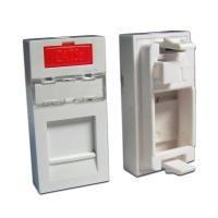 LANMASTER LAN-SIP-22M-WH Вставка 22.5x45 на 1 кейстоун, со шторкой, маркировкой и иконкой, белая LANMASTER LAN-SIP-22M-WH Вставка 22.5x45 на 1 кейстоун, со шторкой, маркировкой и иконкой, белая