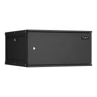 TLK TWI-066060-R-M-BK Настенный разборный шкаф 19", 6U, цельнометаллическая дверь, Ш600хВ303хГ600мм, 2 пары монтажных направляющих, черный