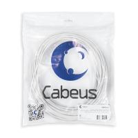 Cabeus UTP-4P-Cat.5e-SOLID-WH-25 Кабель витая пара UTP (U/UTP), категория 5e, 4 пары (24 AWG), одножильный, PVC нг(А)-LS, белый (25 м) Cabeus UTP-4P-Cat.5e-SOLID-WH-25 Кабель витая пара UTP (U/UTP), категория 5e, 4 пары (24 AWG), одножильный, PVC нг(А)-LS, белый (25 м)