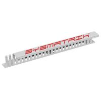 SYSMATRIX SA 0020.011 Кабельный органайзер 19" с крышкой, 1U, 44х483х55 мм (ВхШхГ), серый (RAL7035)