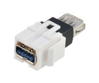 Eurolan 16B-US-03WT Розеточный модуль USB Keystone 3.0 тип A