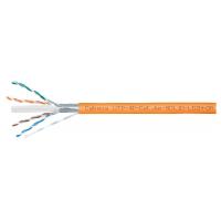Cabeus UTP-4P-Cat.6a-SOLID-LSZH-OR Кабель витая пара UTP (U/UTP), категория 6A, 4 пары (23 AWG), одножильный, LSZH нг(А)-HF, оранжевый (305 м)