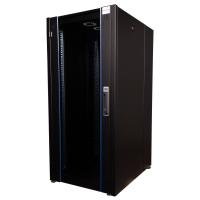 Datarex DR-700551 Шкаф напольный, телекоммуникационный 19", 42U 600х1200, передняя дверь стекло, задняя стенка сплошная, металл, черный