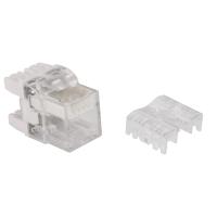 LANMASTER LAN-OKi45U6/180 Модуль Keystone, RJ45, кат.6, UTP, 180 градусов, с индикатором, белый
