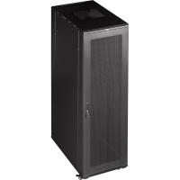 TWT TWT-CBB-22U-6x6-G1 Шкаф 19" Business, 22U 600x600, черный, передняя дверь стекло, задняя дверь распашная металл