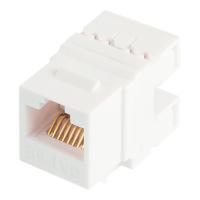 NIKOMAX NMC-KJUD2-VI-WT Модуль-вставка типа Keystone, Кат.5е (Класс D), 100МГц, RJ45/8P8C, 110/KRONE, T568A/B, 180 градусов, неэкранированный, белый