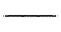 NIKOMAX NMC-RP24UD2-HU-BK Коммутационная панель 19", 0,5U, 24 порта, Кат.5e (Класс D), 100МГц, RJ45/8P8C, 110/KRONE, T568A/B, неэкранированная, с органайзером, черная