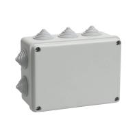 IEK UKO10-150-110-070-K41-55 Коробка КМ41242 распаячная для о/п 150х110х70 мм IP55 (RAL7035, 10 герм