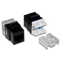 TWT TWT-OK45UTP/6-BK Модуль Keystone RJ45, Cat.6, UTP, 180 градусов, максимальная ширина 17.2 мм, цвет черный