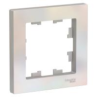 Systeme Electric ATN000401 AtlasDesign 1-постовая рамка, жемчуг Systeme Electric ATN000401 AtlasDesign 1-постовая рамка, жемчуг