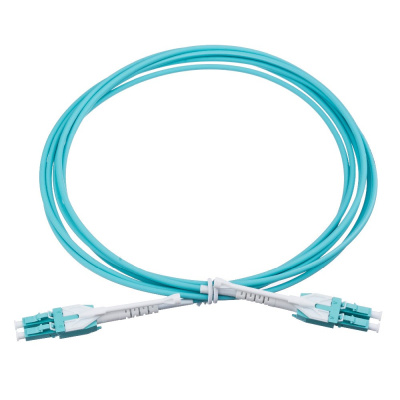 LC-LC uniboot duplex aqua
