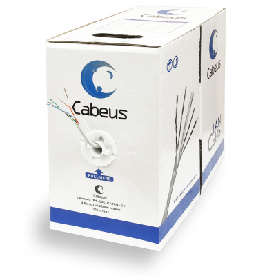 CABEUS Utp-4p-cat.5e-PATCH-GY