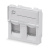 Cabeus FP-L-45-2M Вставка 45x45 (Mosaic) для 2 модулей формата Keystone Jack (арт.078610) 11837c_1