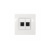 ДКС 76654B Комп.роз. RJ45 кат.5e, Brava, белая, 1мод 76654B_4